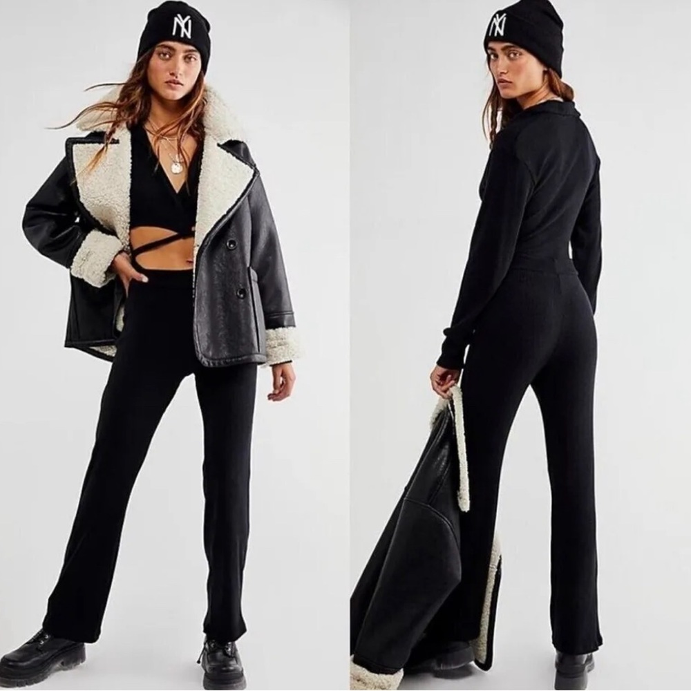 Free People LNA Emily Jumpsuit Size XS Black